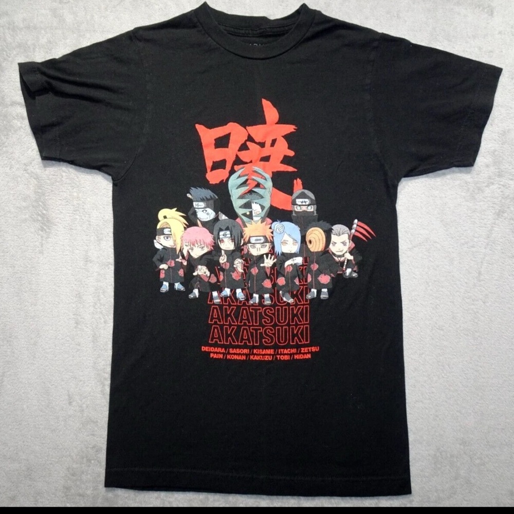 2/$18-Naruto Shippuden Collection TShirt Akatsuki Character Manga Anime TV